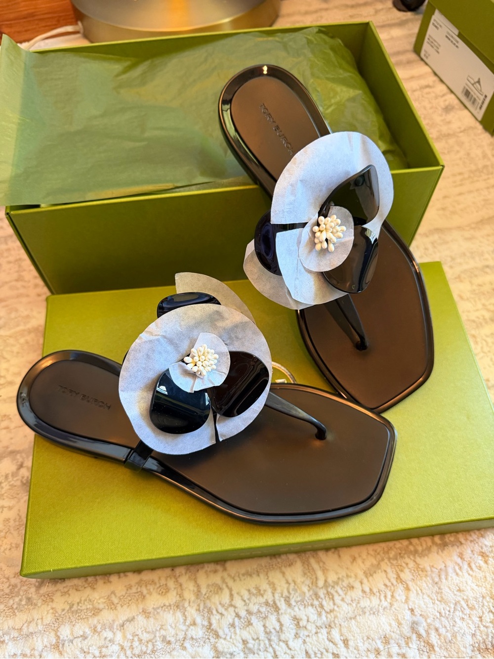 Tory Burch Flower Jelly Sandals